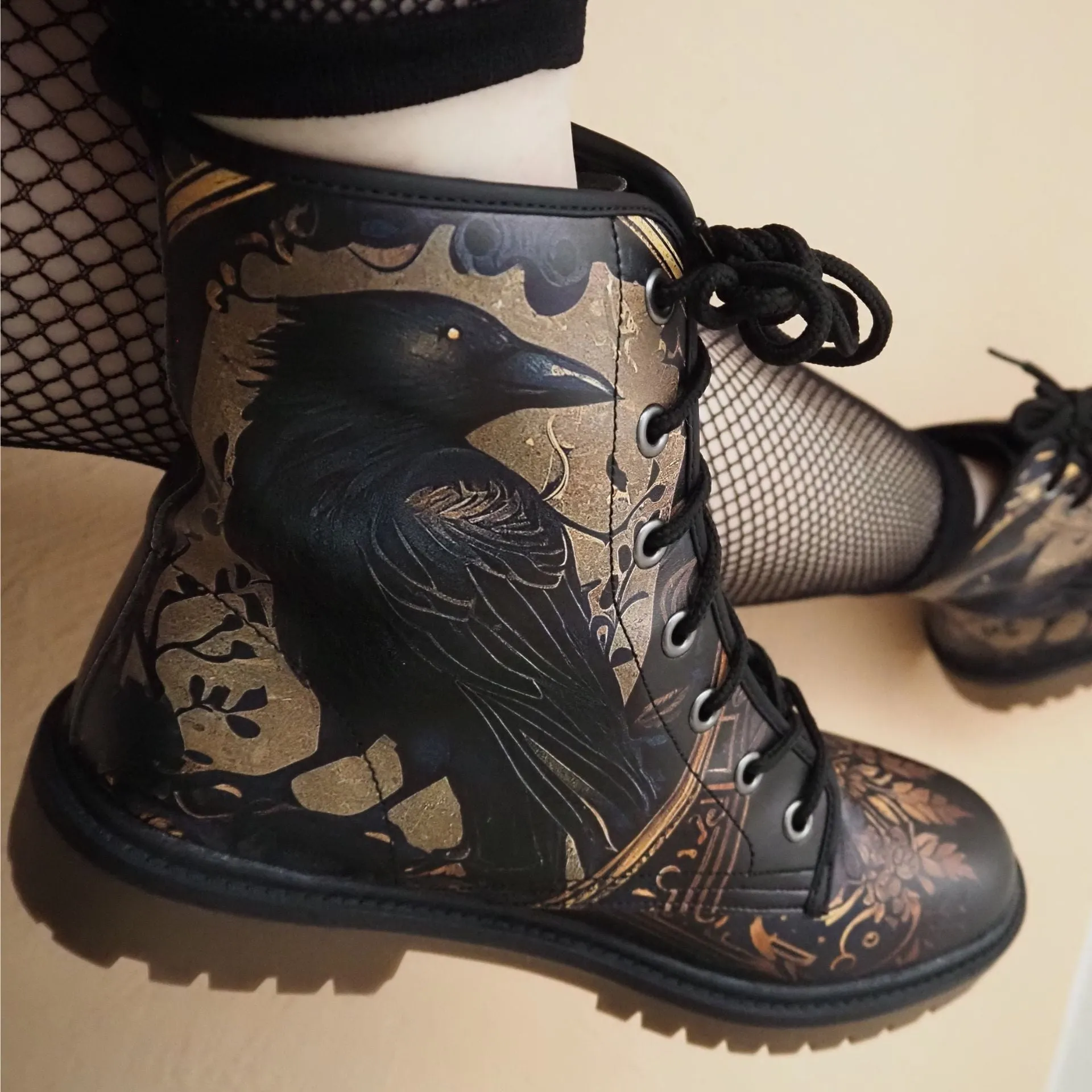 Golden Raven Guardian Boots