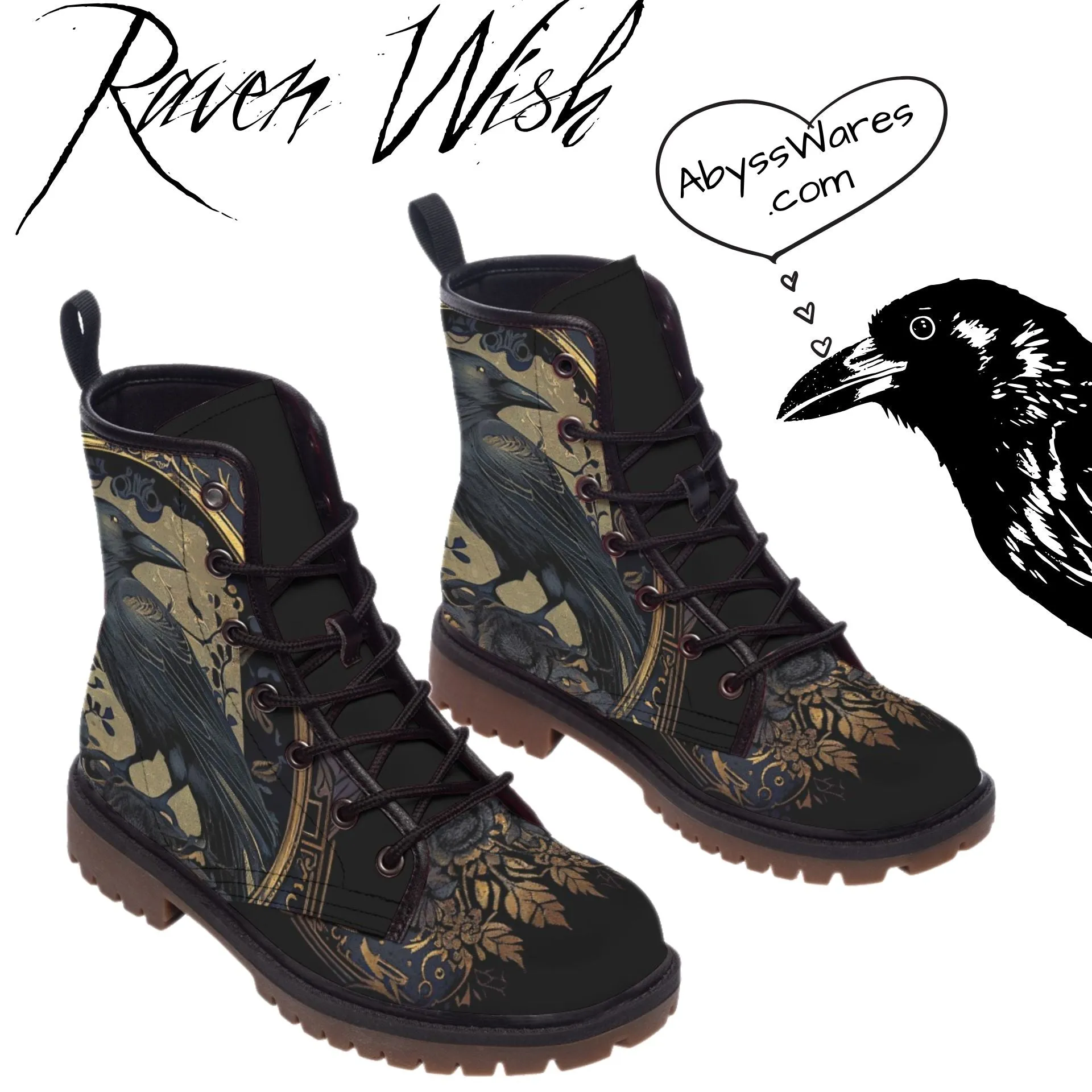 Golden Raven Guardian Boots