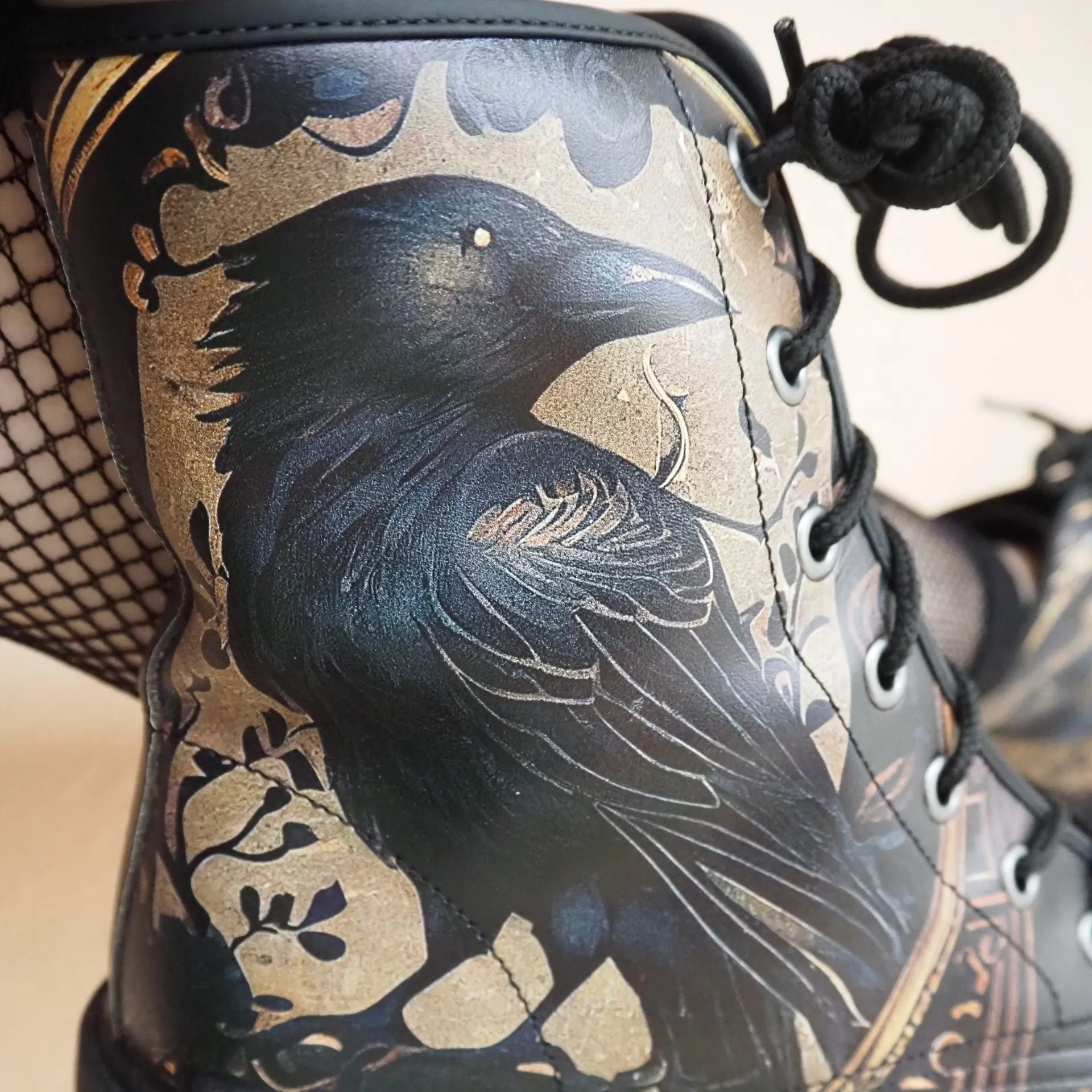 Golden Raven Guardian Boots