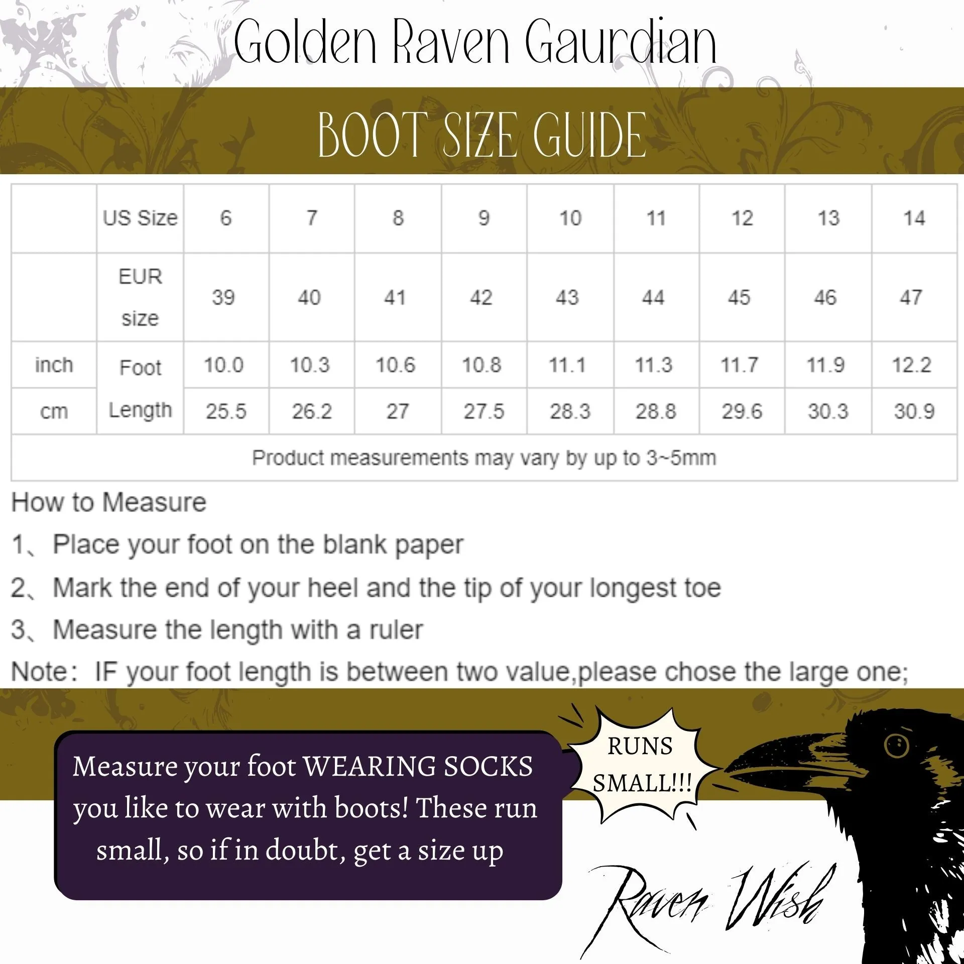 Golden Raven Guardian Boots