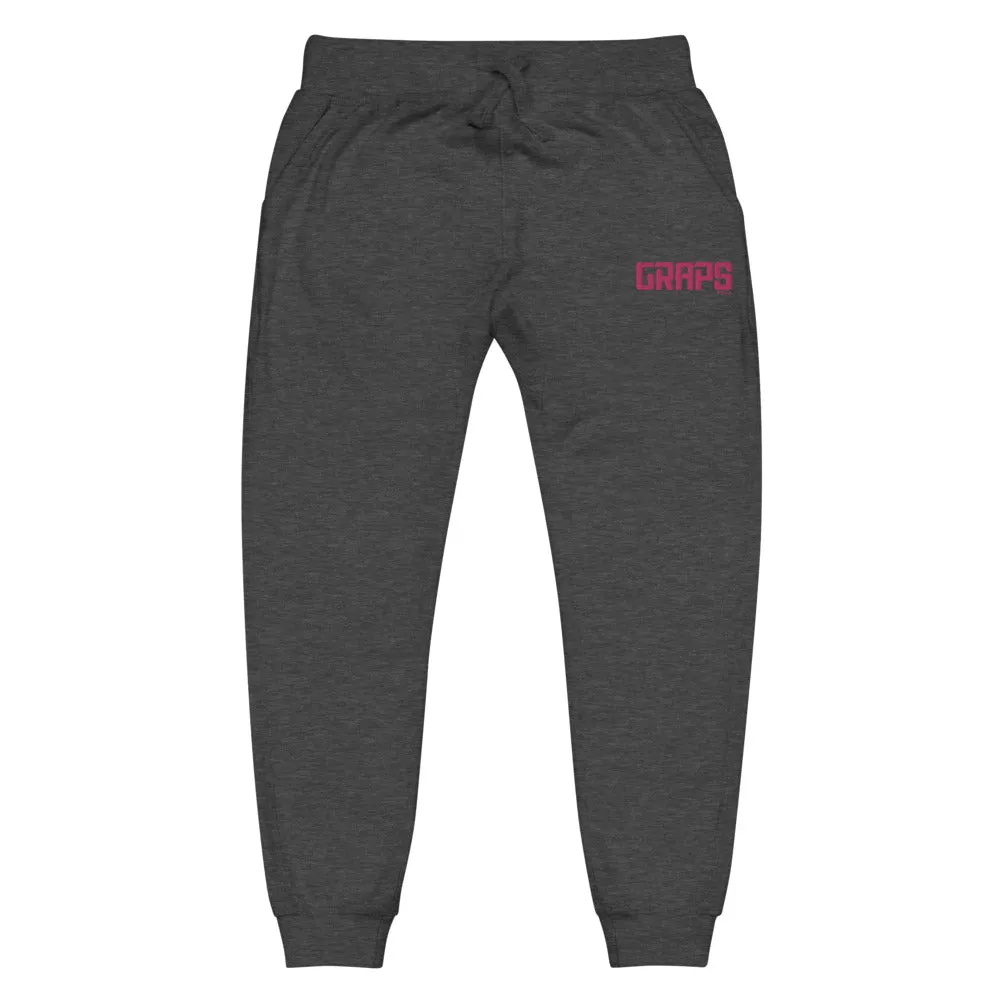 GRAPS Pink Logo Unisex fleece sweatpants