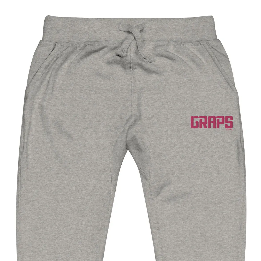 GRAPS Pink Logo Unisex fleece sweatpants