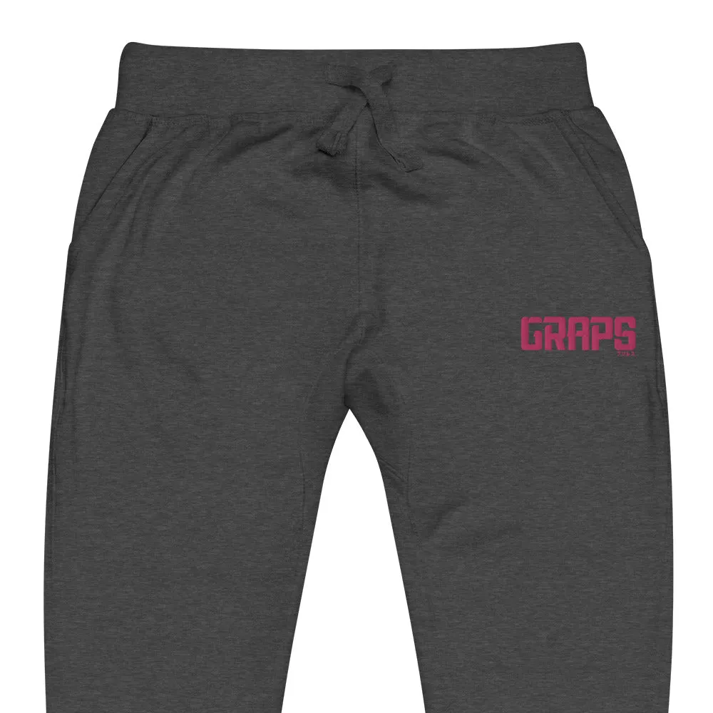 GRAPS Pink Logo Unisex fleece sweatpants