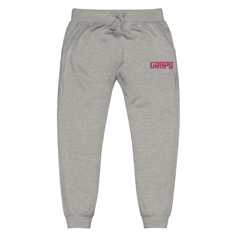 GRAPS Pink Logo Unisex fleece sweatpants