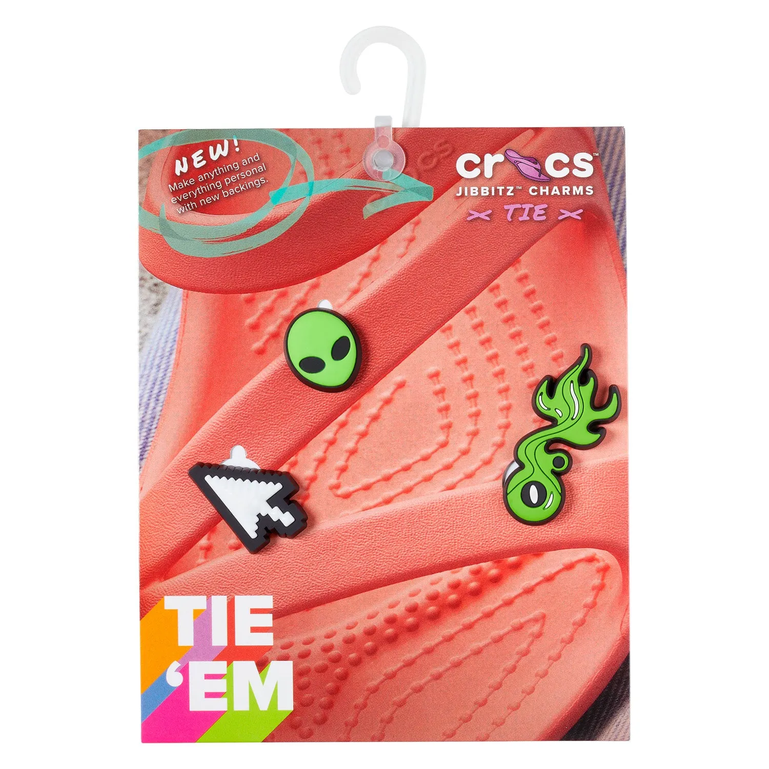 Green Sandal Backer 3 Jibbitz Pack 3 Jibbitz Pack
