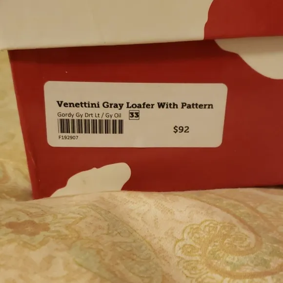 Grey venetinni loafers, brand new size 33