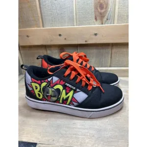 Heelys Youth 6 EU38 Comic BOOM wheeled Sneakers Skates Orange Red Black