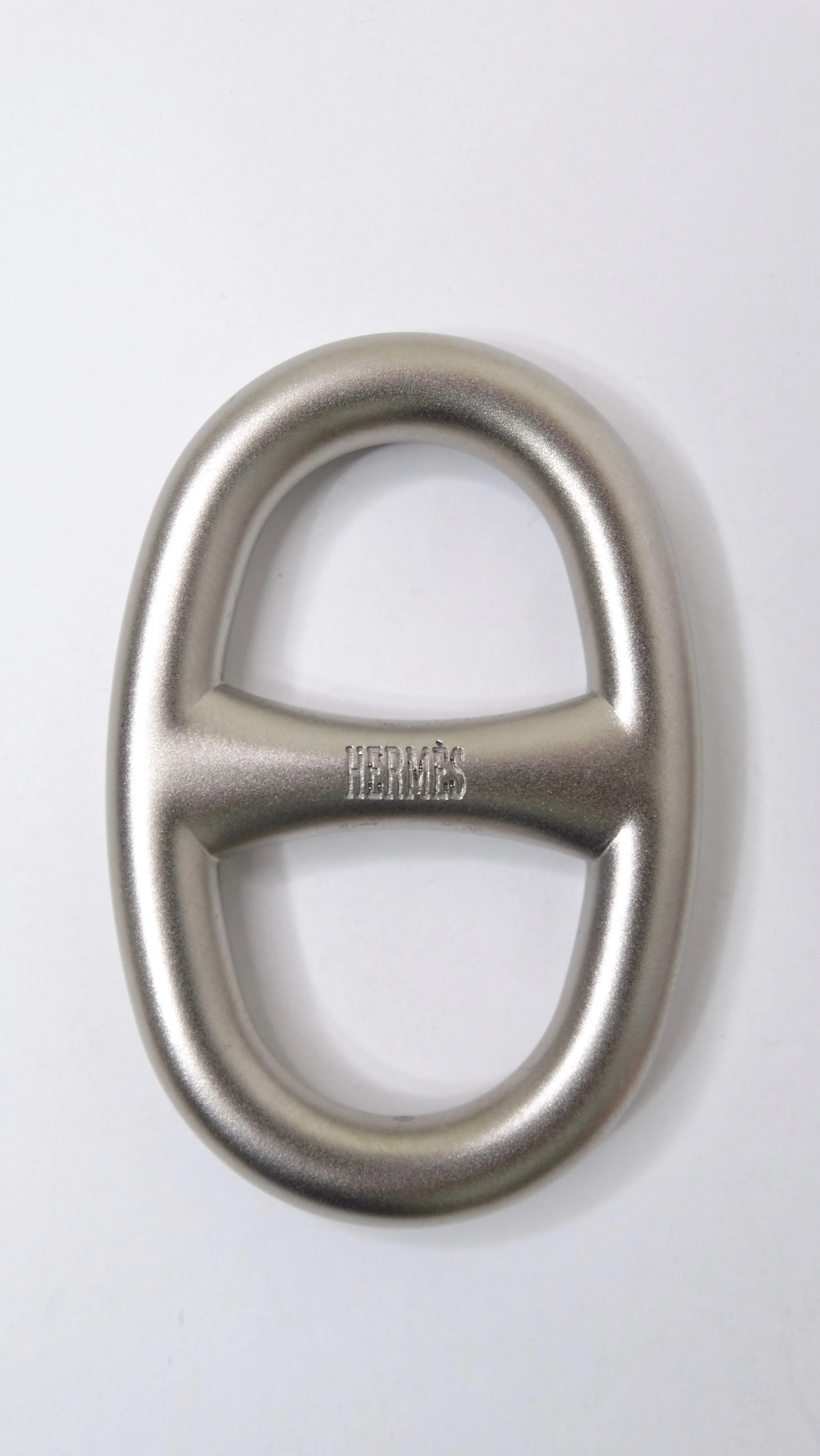 Hermes Silver Chaine d'Ancre Scarf Ring