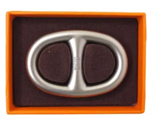 Hermes Silver Chaine d'Ancre Scarf Ring