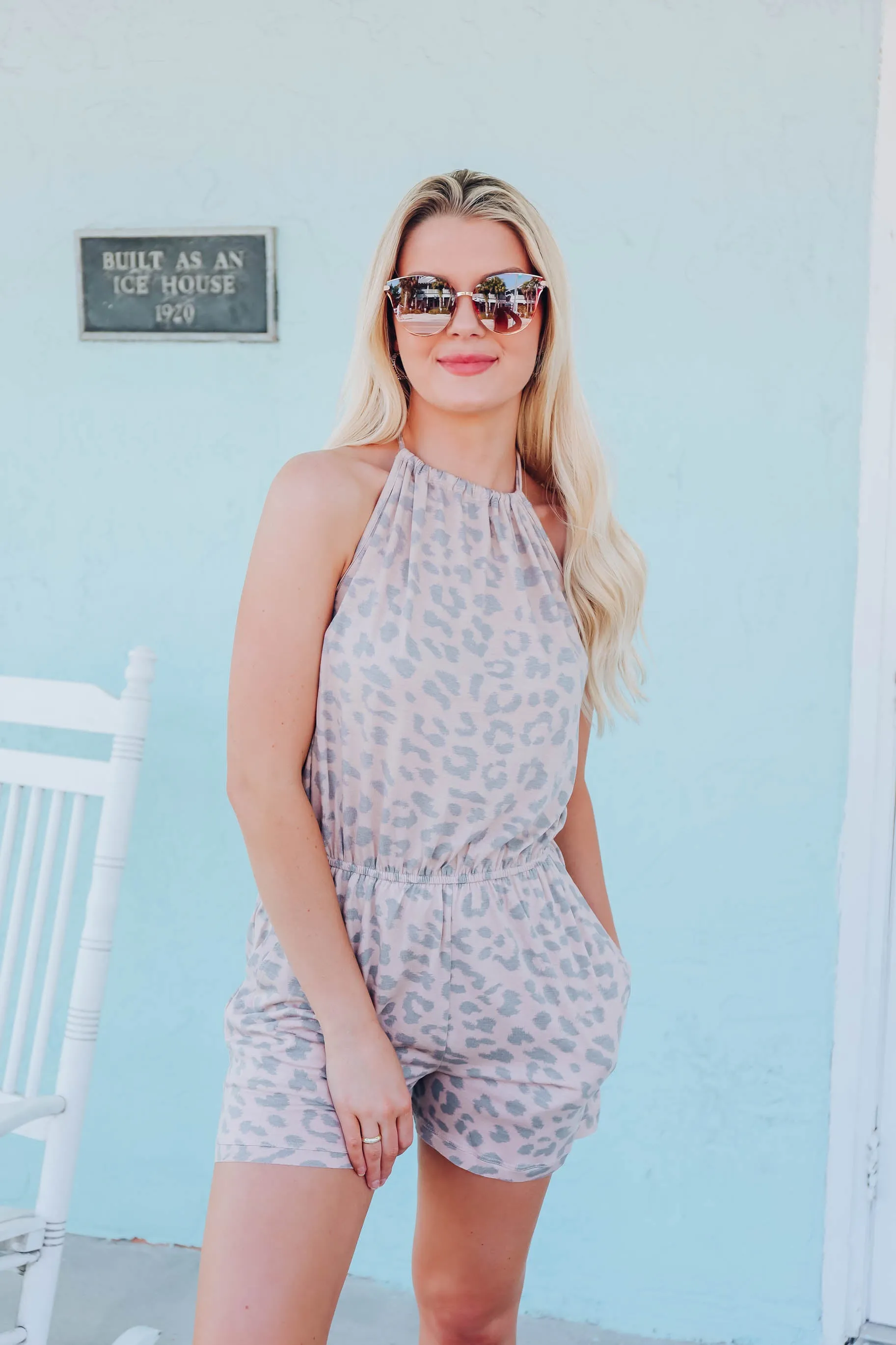 Jessie Animal Print Romper