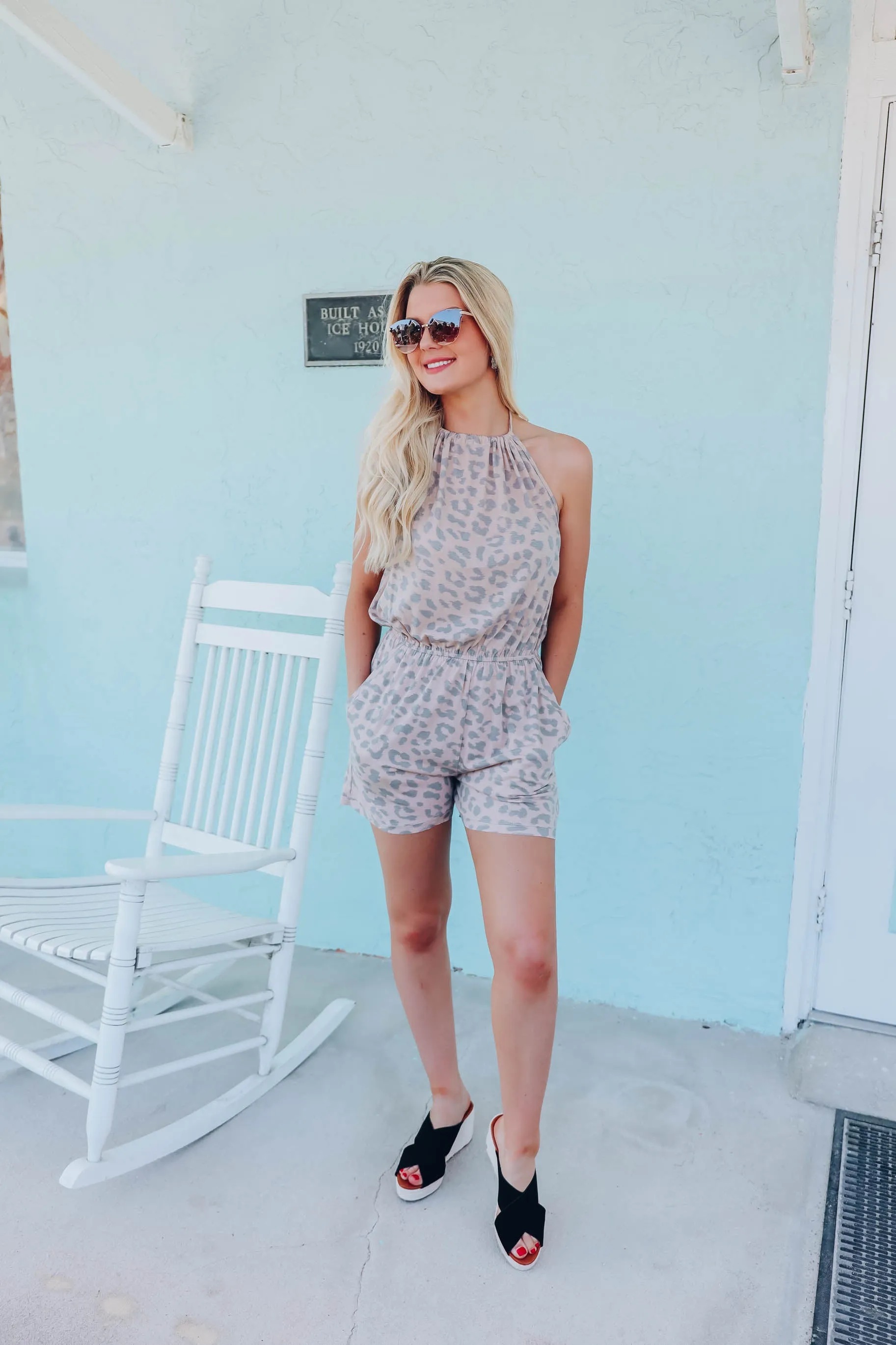 Jessie Animal Print Romper