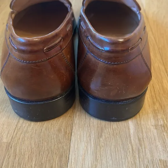 Johnston &amp; Murphy Tassel Brown Loafers Men’s Size 10W wide