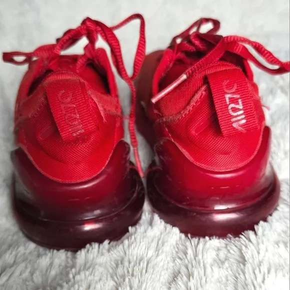Kid's Nike Air Max 270 Red Sneakers, Size 12c