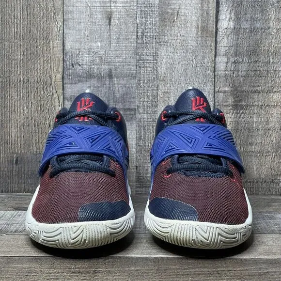 Kids Nike Kyrie Flytrap III Blue Red Athletic Low Basketball Sneakers Size 5 Y