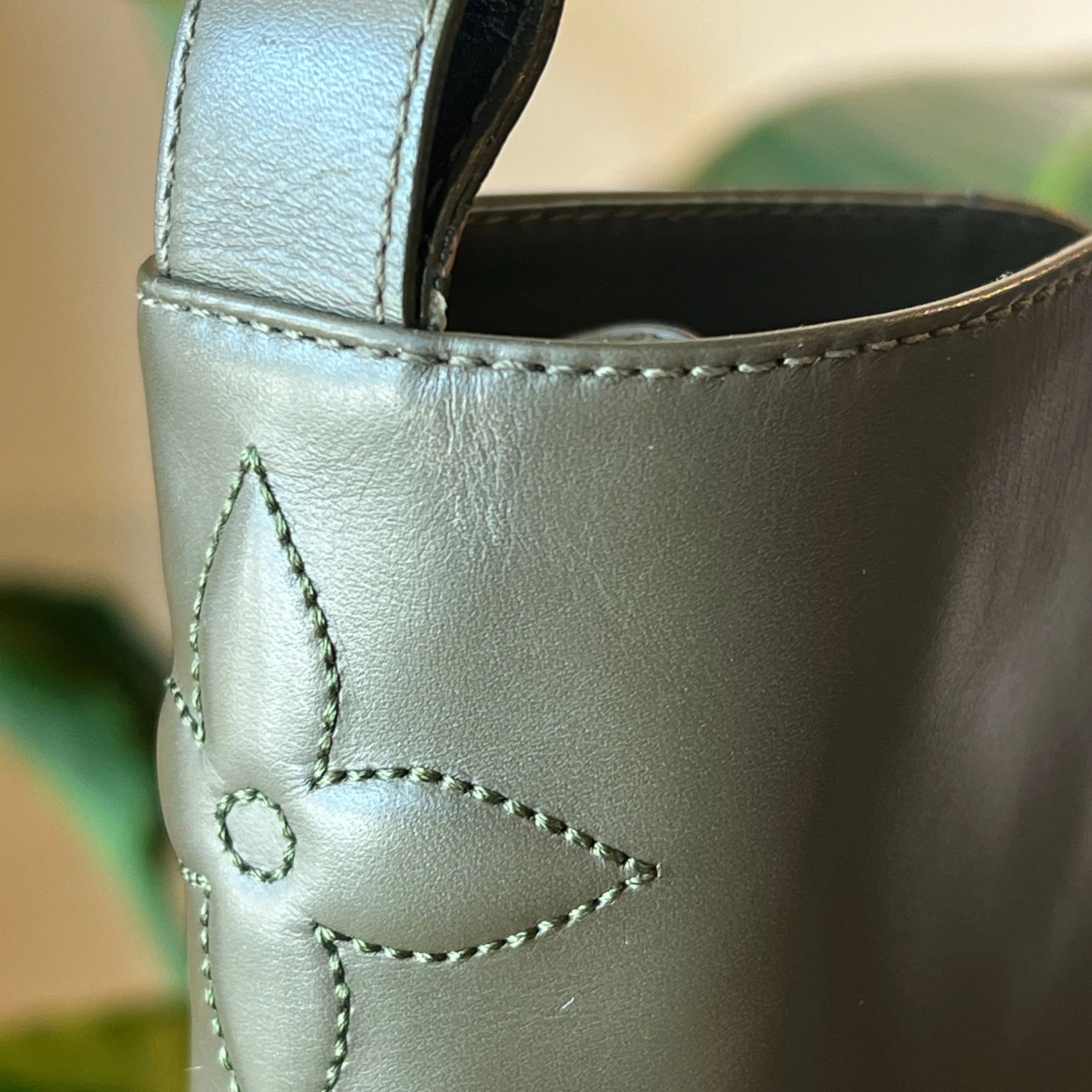LOUIS VUITTON Military Green Territory Boots MA0261 36 US 5.5