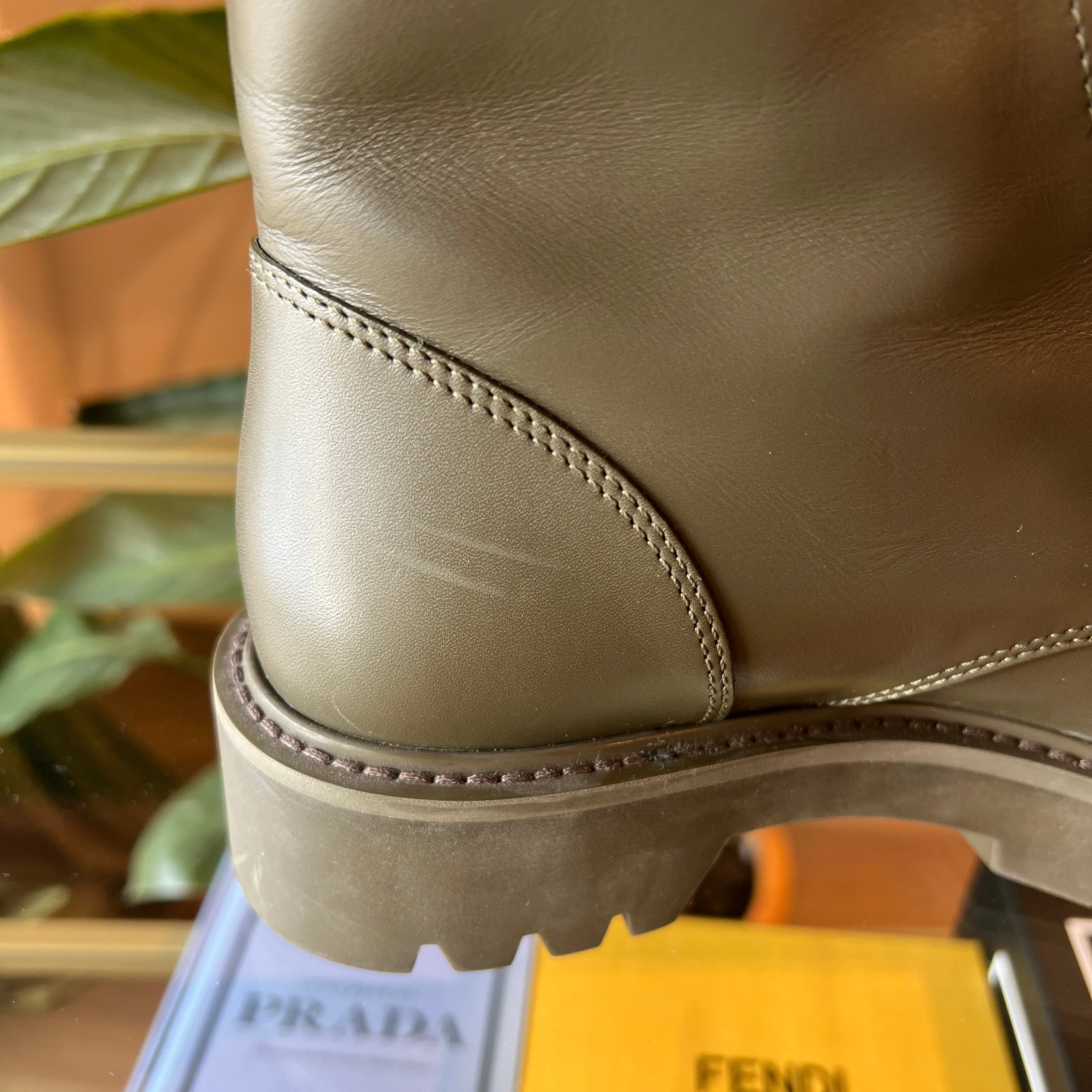 LOUIS VUITTON Military Green Territory Boots MA0261 36 US 5.5