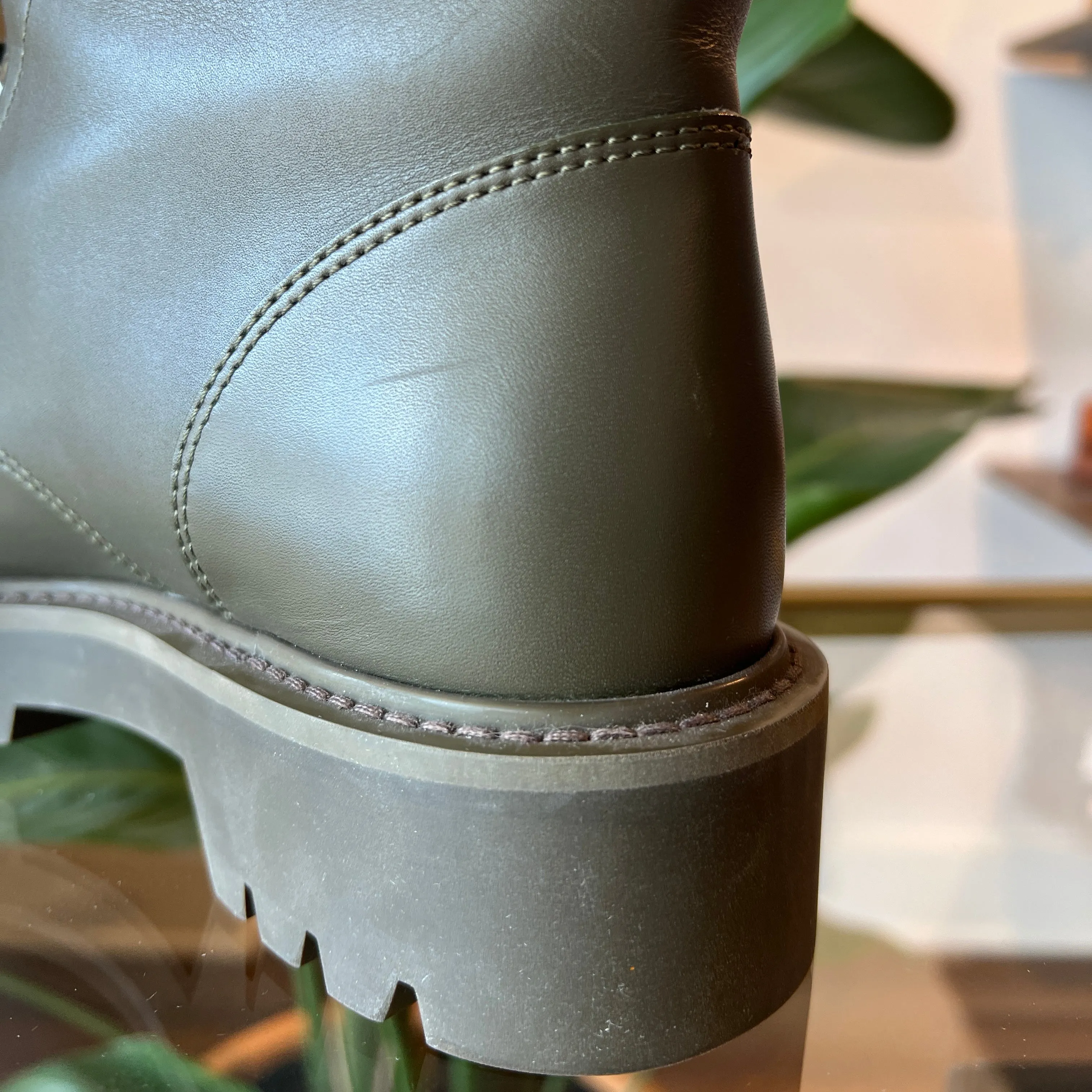 LOUIS VUITTON Military Green Territory Boots MA0261 36 US 5.5