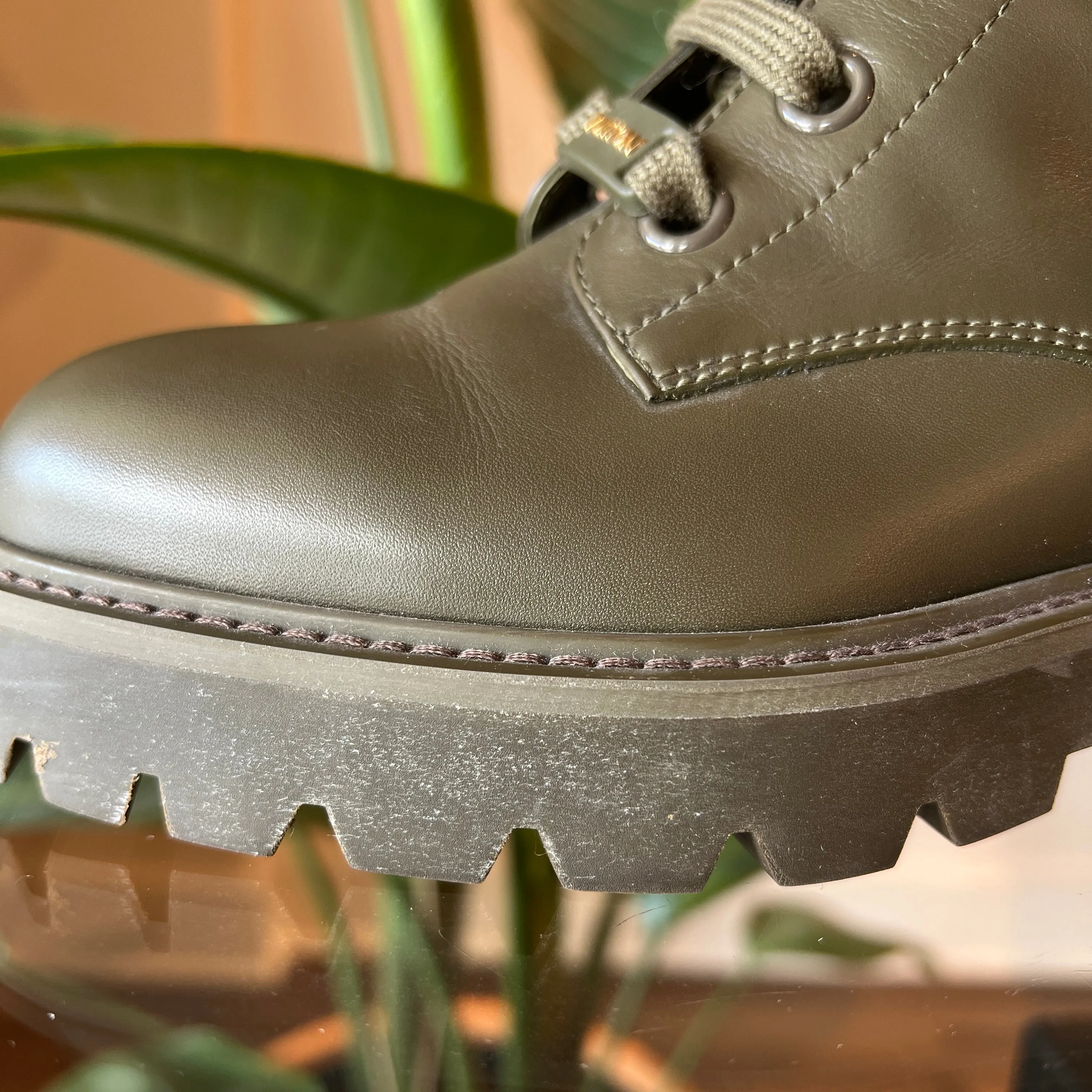 LOUIS VUITTON Military Green Territory Boots MA0261 36 US 5.5