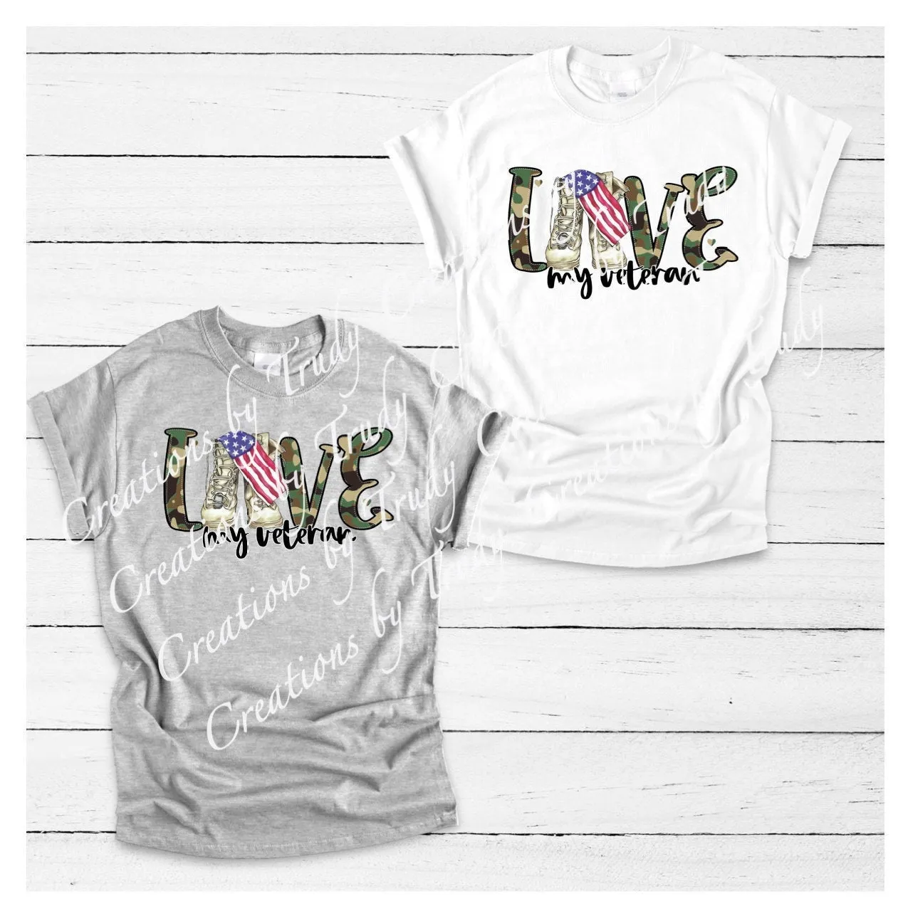 Love my veteran- T SHIRT