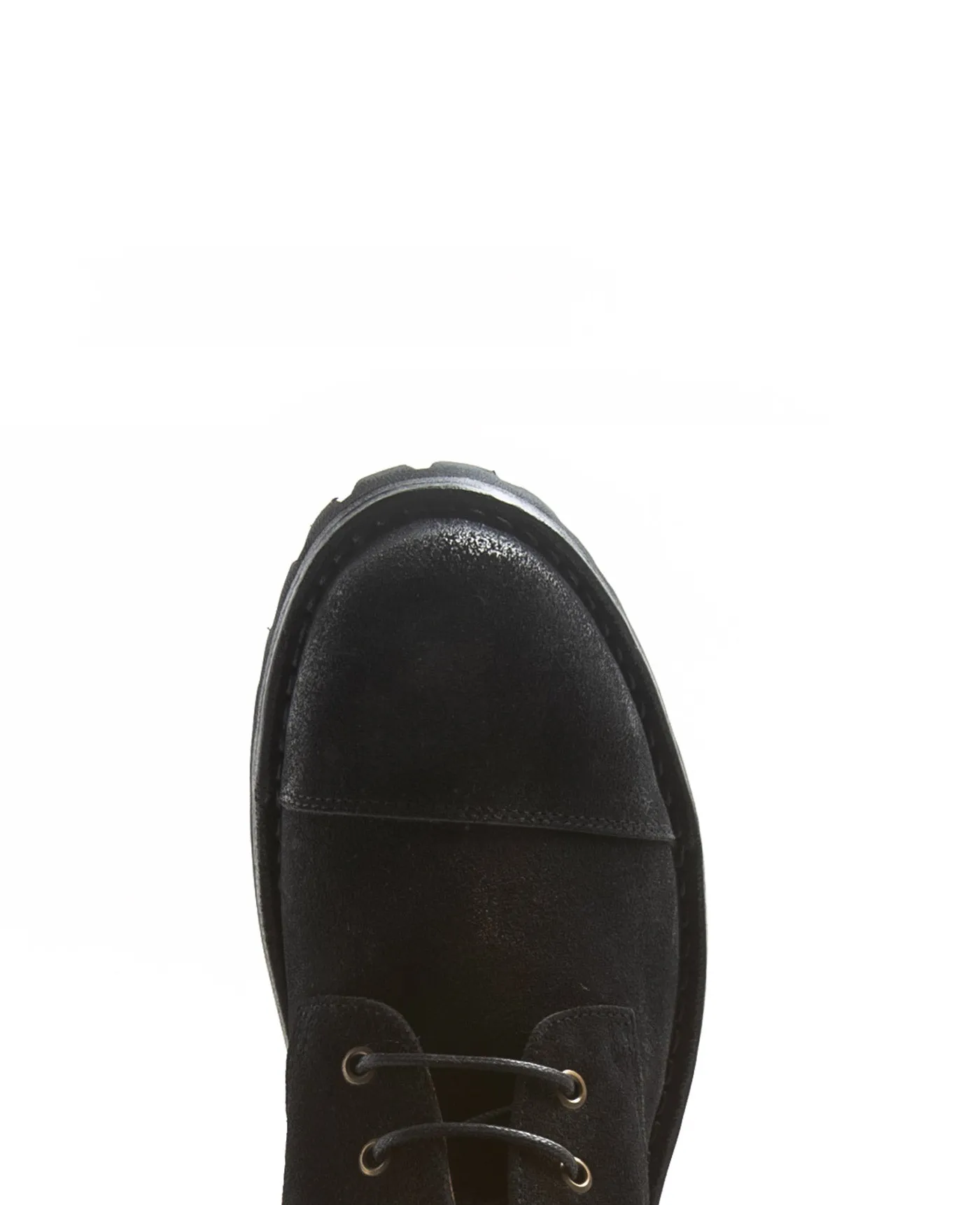 M-EIGHT Black Suede Lace-up Boots