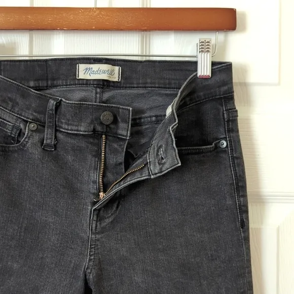 Madewell Classic High Waisted Super Slim Skinny Skinny Jeans Faded Black 30