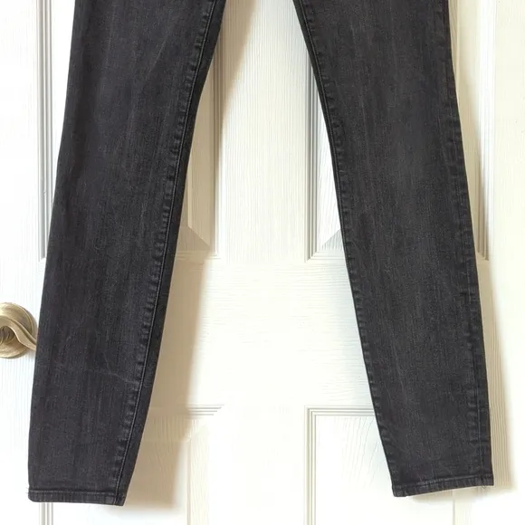 Madewell Classic High Waisted Super Slim Skinny Skinny Jeans Faded Black 30