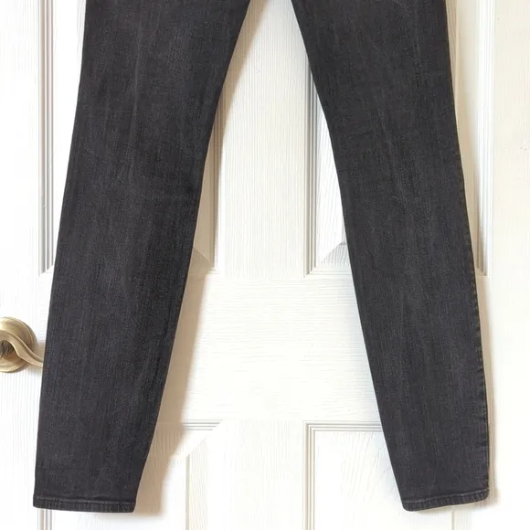Madewell Classic High Waisted Super Slim Skinny Skinny Jeans Faded Black 30