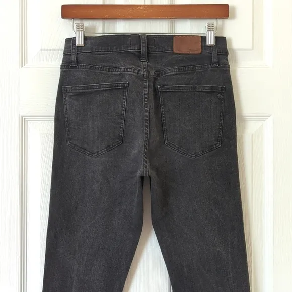 Madewell Classic High Waisted Super Slim Skinny Skinny Jeans Faded Black 30