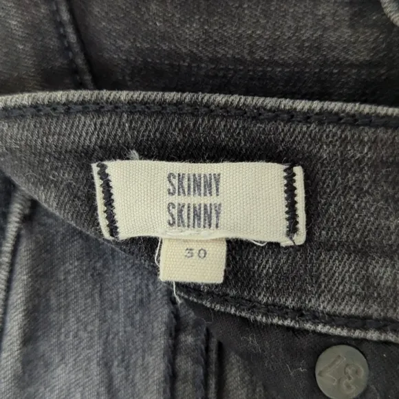 Madewell Classic High Waisted Super Slim Skinny Skinny Jeans Faded Black 30