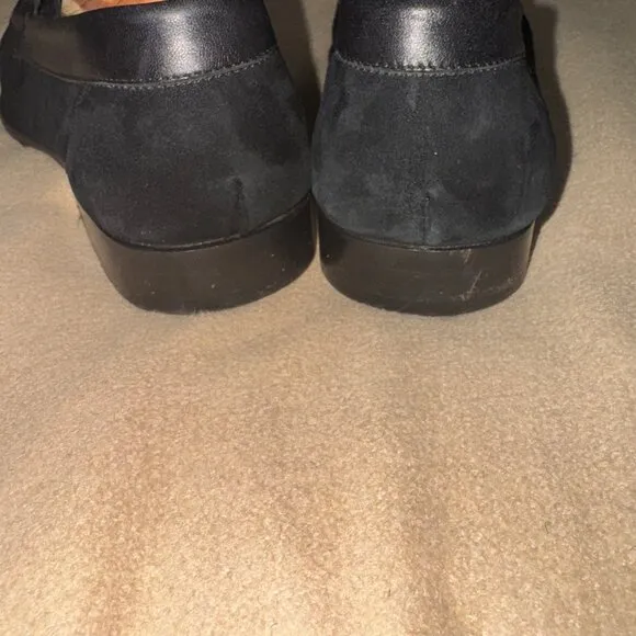 MENS BLACK BRUNO MAGLI SUEDE AND LEATHER LOAFER SIZE 12M