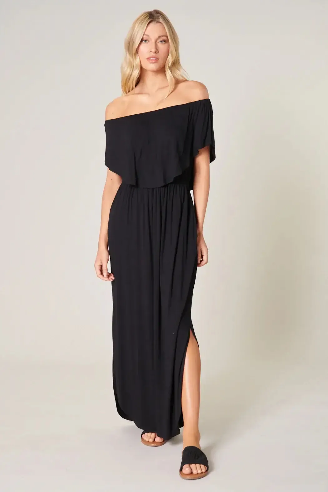 MIDNIGHT FLOW MAXI DRESS- SugarLips