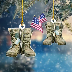 Military Boots - Shaped Ornament - Urt96
