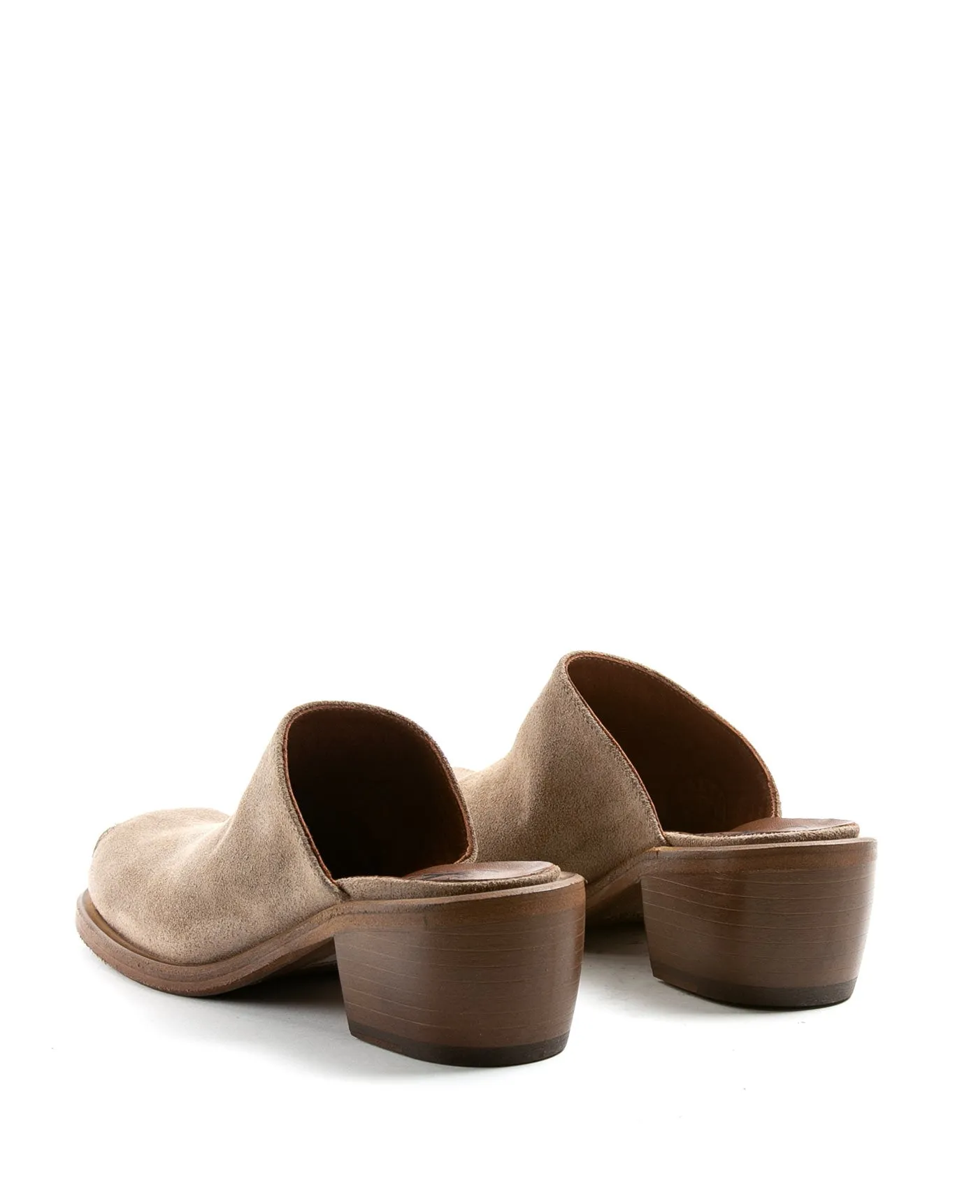 MIND Tobacco Suede Clogs
