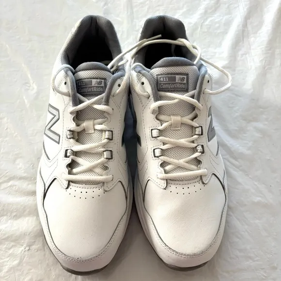 New Balance 411 V1 training sneakers white gray SZ 12 NWOT Extra wide Comfort