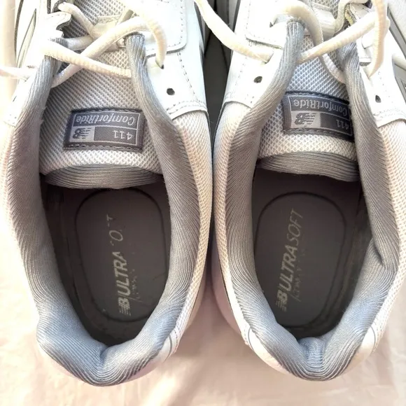 New Balance 411 V1 training sneakers white gray SZ 12 NWOT Extra wide Comfort