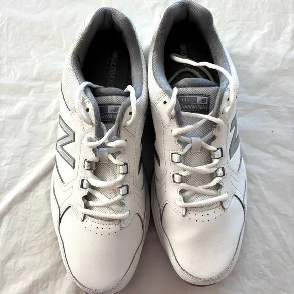 New Balance 411 V1 training sneakers white gray SZ 12 NWOT Extra wide Comfort