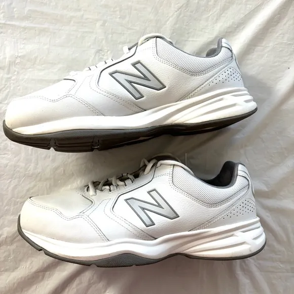 New Balance 411 V1 training sneakers white gray SZ 12 NWOT Extra wide Comfort
