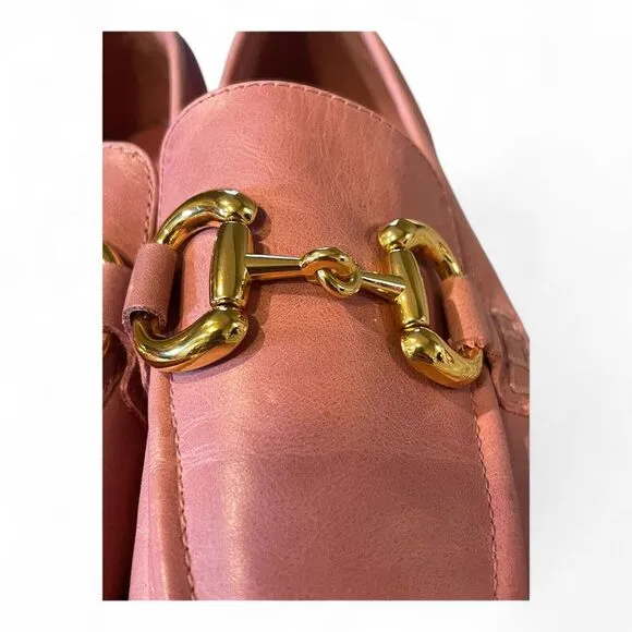 New Jeffrey Campbell Velviteen Horsebit Baby Pink Loafers Flats Shoes Size 7.5