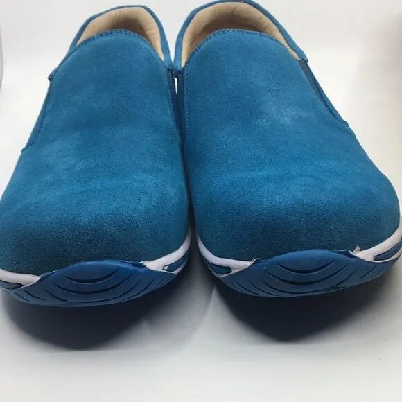 NIB Alegria Men’s Aaron Blur Suede Slip On Shoes - Size 47 EU 13 US