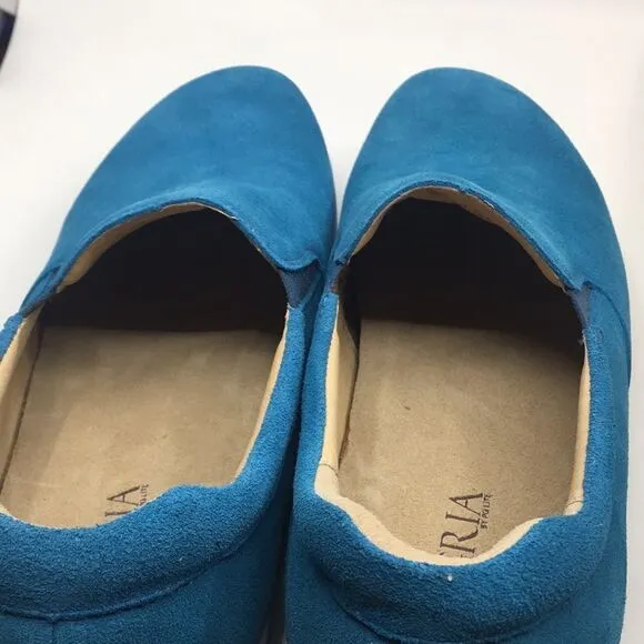 NIB Alegria Men’s Aaron Blur Suede Slip On Shoes - Size 47 EU 13 US