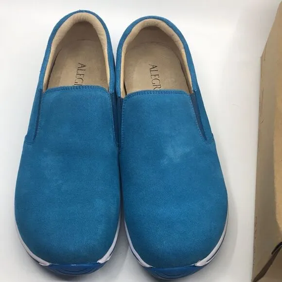 NIB Alegria Men’s Aaron Blur Suede Slip On Shoes - Size 47 EU 13 US