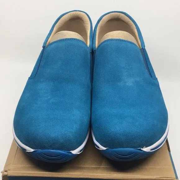 NIB Alegria Men’s Aaron Blur Suede Slip On Shoes - Size 47 EU 13 US
