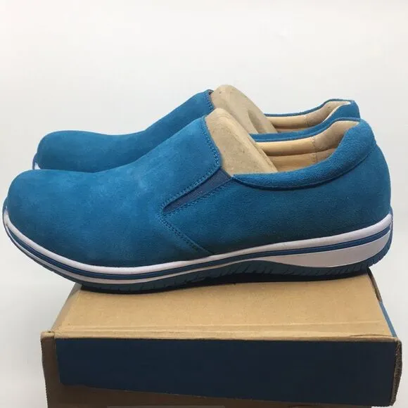 NIB Alegria Men’s Aaron Blur Suede Slip On Shoes - Size 47 EU 13 US