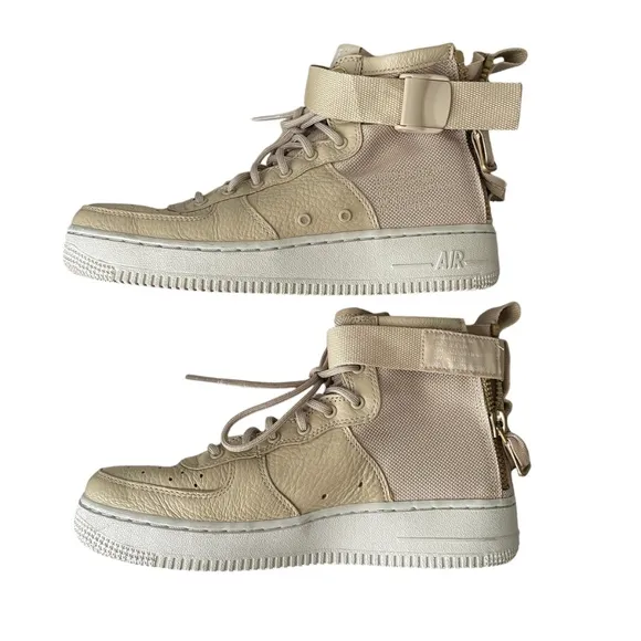 Nike Boys' SF Air Force 1 Mid Mushroom Youth Shoes Size 6Y Sneakers AJ0424-200