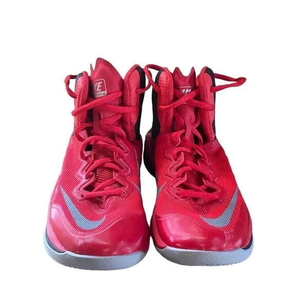 Nike Fusion Prime Hype DF 11 Mens Size US 6 Athletic Lace-UP Red Black Sneakers