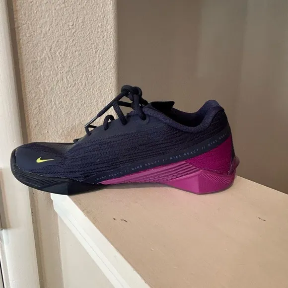 Nike React Metcon Turbo Blue Purple Training Sneakers CT1249-400 Womens Size 7