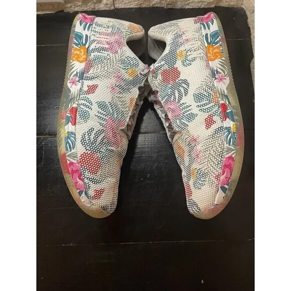 NoBull Tropical Sky Sneakers Mens 15 Sz Womens 16.5 Training Workout Floral