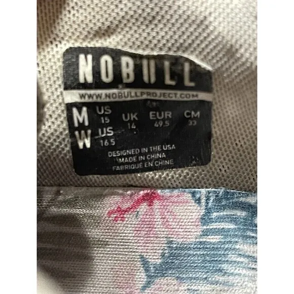 NoBull Tropical Sky Sneakers Mens 15 Sz Womens 16.5 Training Workout Floral