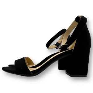 NWOT CL By Laundry Womens Jody Block Heel Sandals Black Size 7