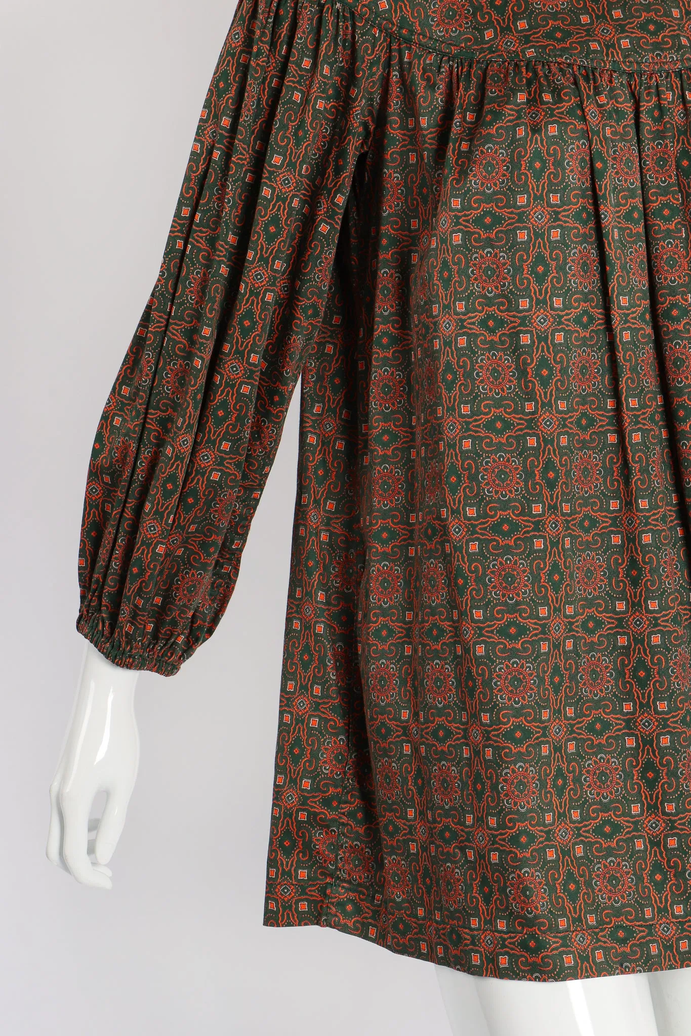 Olive Tile Print Tunic
